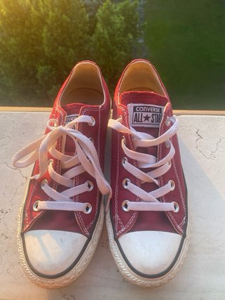 Converse Chuck Taylor Ox Tela Bordeaux/Rossa