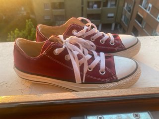 Converse Chuck Taylor Ox Tela Bordeaux/Rossa