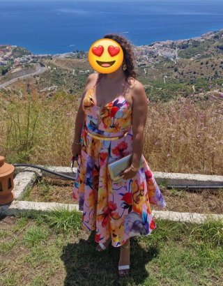 Vestido fiesta estampado floral
