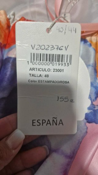 Vestido fiesta estampado floral