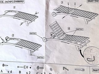 Tumbona madera maciza con colchoneta sin estrenar