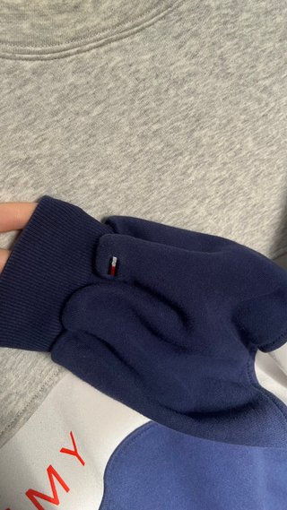 Sudadera Tommy Hilfiger Vintage Gris y Azul