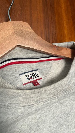 Sudadera Tommy Hilfiger Vintage Gris y Azul