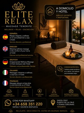 🇪🇸 Español Masaje relajante para hombres en Tene