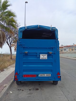 Remolque para 2 caballos azul ITV al día