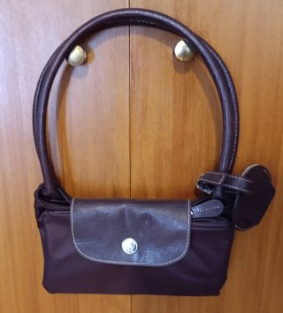 Saco/Bolsa Dobrável Castanho/Roxo
