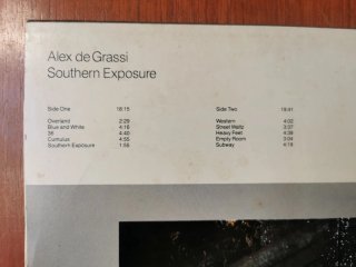 Vinilo Alex de Grassi - Southern Exposure