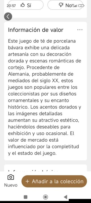 Juego de café porcelana bávara