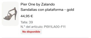 Sandalias fiesta plateadas y doradas T.39