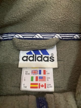 Chaqueta Adidas Talla XXXL Beige y Azul
