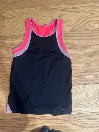 2 Camisetas Deportivas Tirantes Gris y Rosa