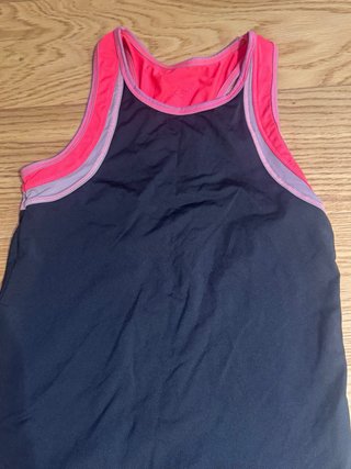 2 Camisetas Deportivas Tirantes Gris y Rosa