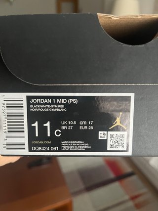 Zapatillas Nike Air Jordan 1 Niño Rojo/Negro