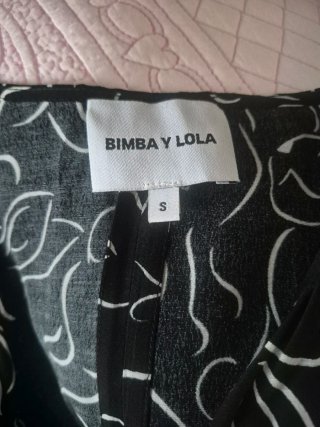 Vestido BIMBA Y LOLA estampado blanco y negro