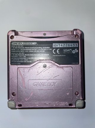 Nintendo Game Boy Advance SP Rosa + Juego