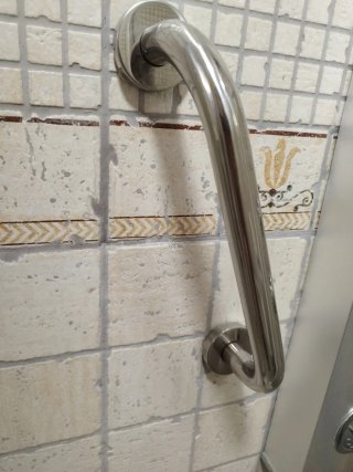 Pack 3 Agarraderas Metálicas Baño