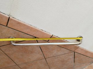 Pack 3 Agarraderas Metálicas Baño