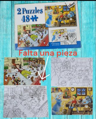 Lote libros y puzzles