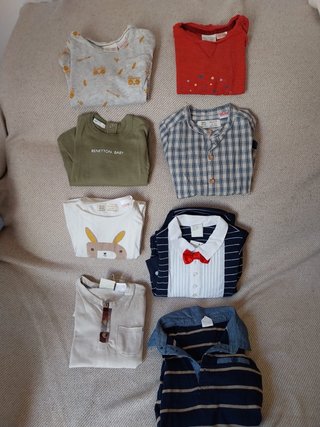 Lote 8 piezas de Ropa de Bebé Niña/Niño 6/9