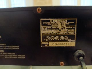Amplificador Pioneer A-229 Negro