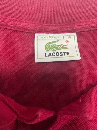 Polo Lacoste Rojo Talla XXXL