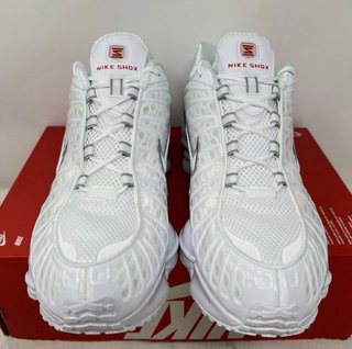 Nike Shox TL Zapatillas Blancas y Plateadas