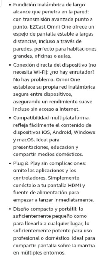 EZCast Omni One Receptor Pantalla Inalámbrico