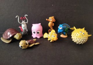 Lote 8 figuras PVC Buscando a Nemo