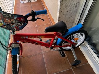 Bicicleta Paw Patrol Roja Infantil