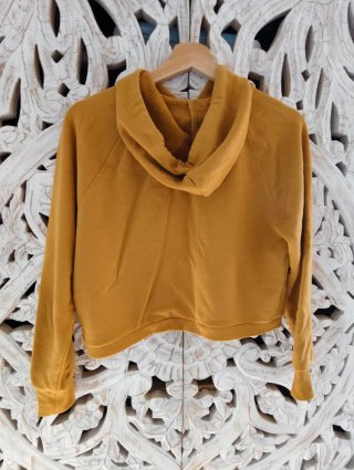 Sudadera Bershka Doglover Amarilla Talla S