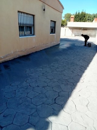 Pavimento impreso hormigón