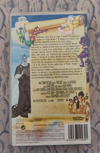 Hércules VHS Disney Clásicos Español