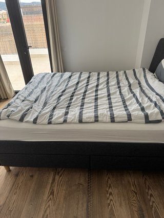 Cama IKEA IDANÄS 160x200 gris oscuro