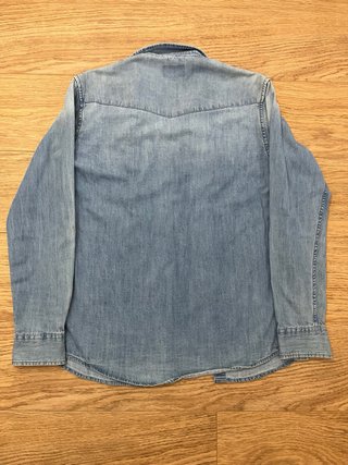 Camisa vaquera Pull&Bear azul