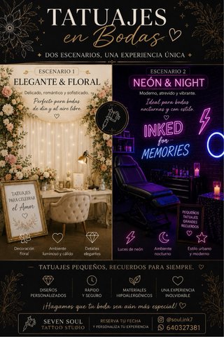 TATUAJES EN BODAS Y EVENTOS