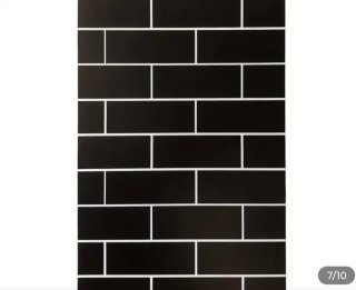Papel autoadhesivo negro 60cm ladrillo