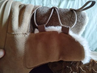 Botas de nieve y apreski beige