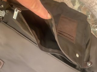 Bolso unisex porta documentos marrón