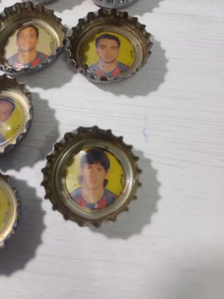 COLECCIÓN 24 CHAPAS FUTBOL, F.C BARCELONA, MESSI