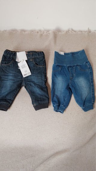 Lote 2 Pantalones Vaqueros Talla 3 meses