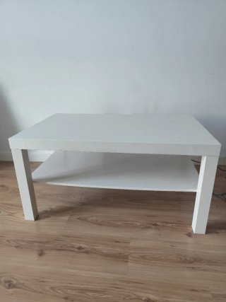 Mesa blanca auxiliar 90 largo 55 ancho 45 altura