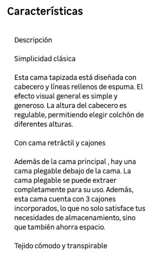 Cama nido tapizada con 3 cajones
