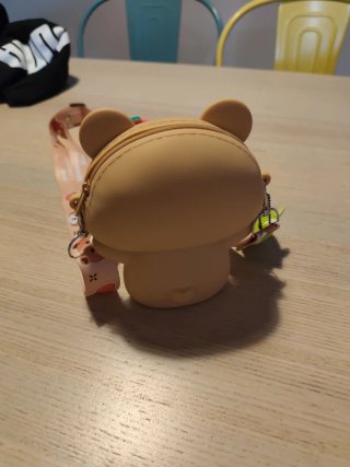 Bolso Osito Silicona con Llavero Verde
