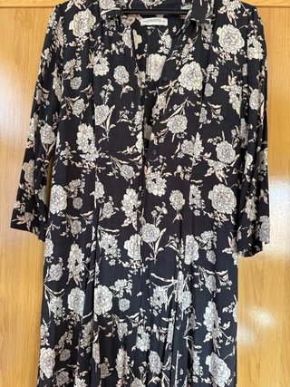 Vestido largo floral Zara Talla M