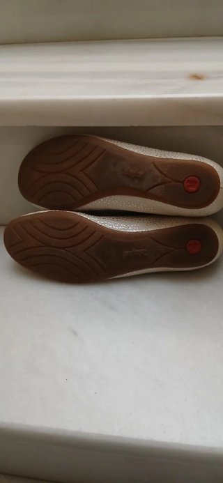 Mocasines Callaghan Beige/Oro Talla 39