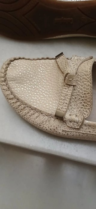 Mocasines Callaghan Beige/Oro Talla 39