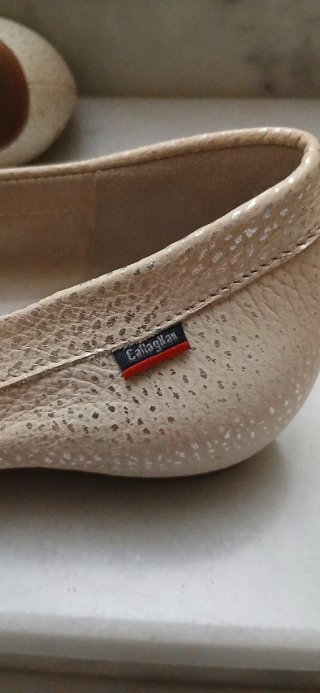 Mocasines Callaghan Beige/Oro Talla 39