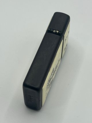 Zippo Vintage Scrimshaw Barco Velero Nero Opaco