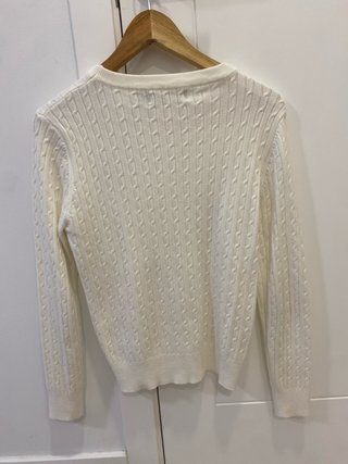 Jersey Polo Ralph Lauren Blanco Cable Knit