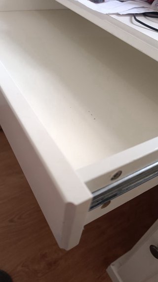 Escritorio Ikea blanco madera